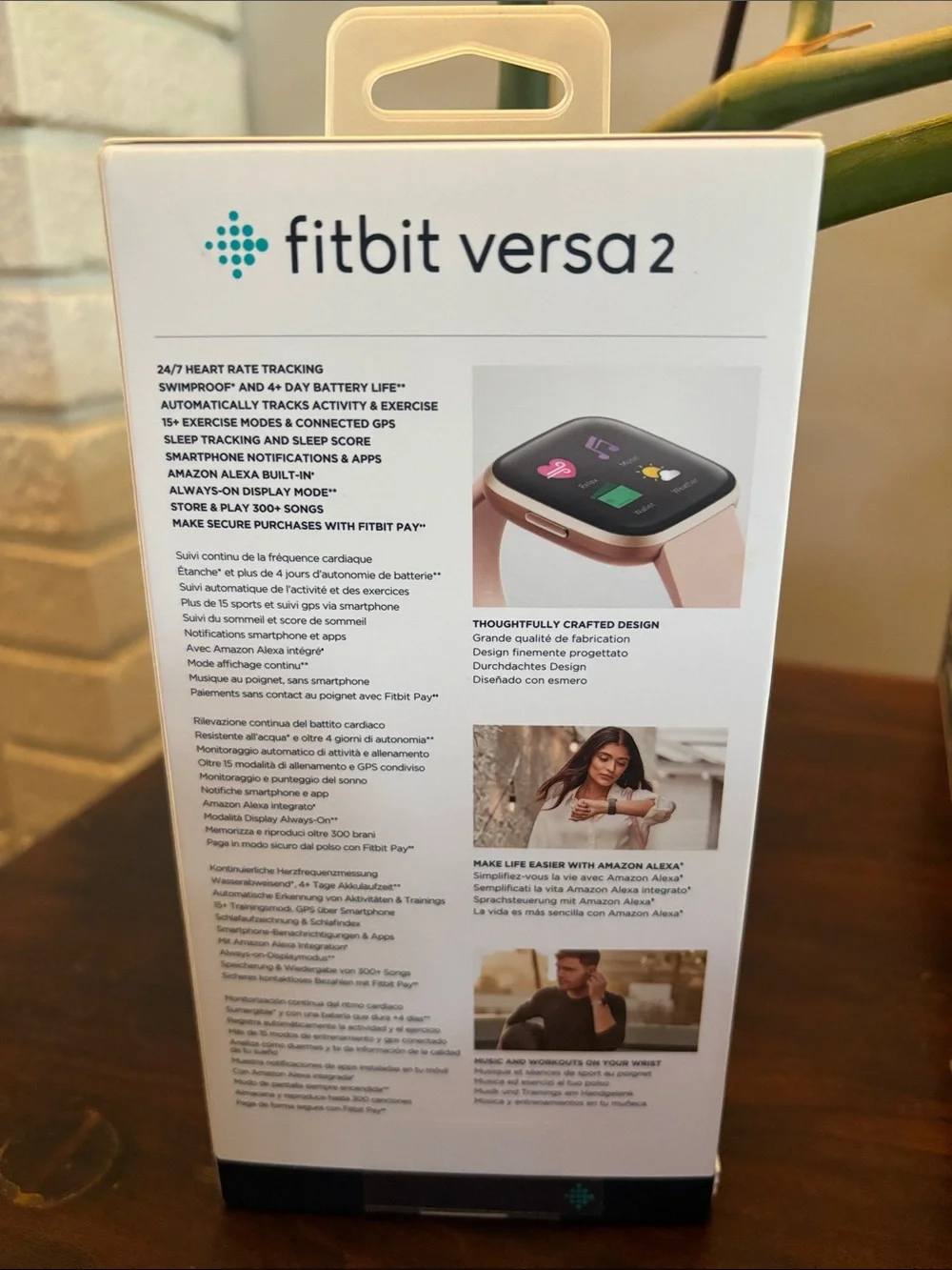 Fitbit Versa 2 Smartwatch - Rose Pink - New In Box